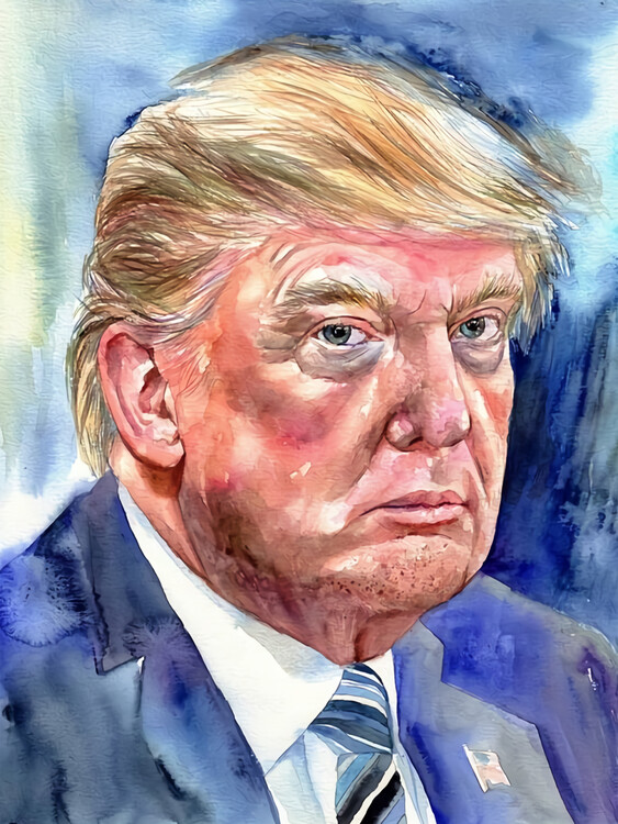 Ilustrace D. Trump Painting