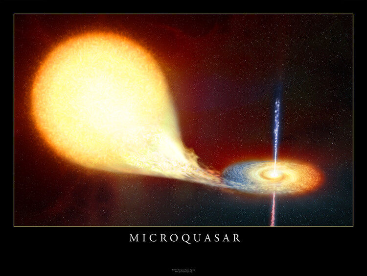 Fotografie de artă Microquasar, Space, Galaxy, Nasa, ESA, Hubble
