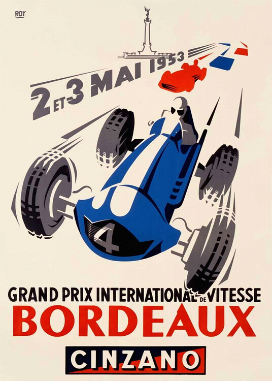 Canvas Print Grand Prix International de Vitesse, Bordeaux