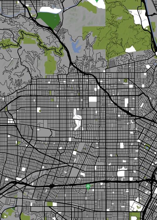 Harta City Map Hollywood