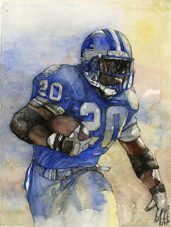 Canvas Print Barry football player