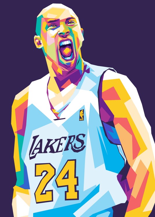 art kobe bryant animated