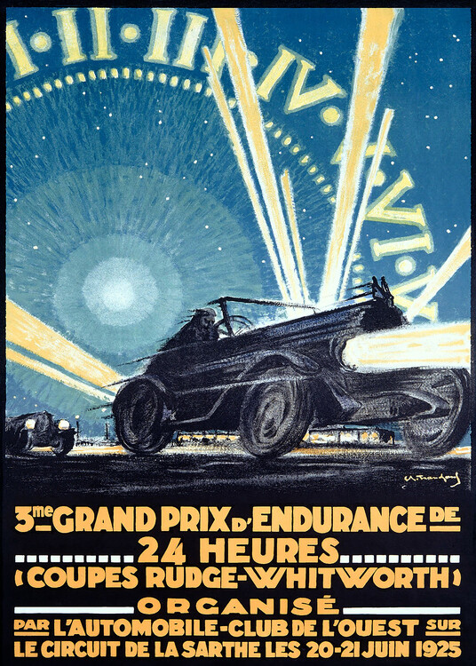 Obraz na plátně Gran Prix d' Endurance Car Race 1925