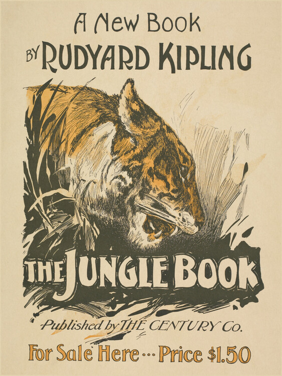 Obrazová reprodukce The Jungle Book Advert (Vintage Graphic Ad Poster), 30 × 40 cm