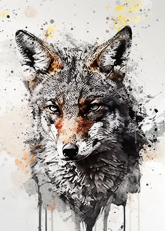 Illustration Fox watercolor image