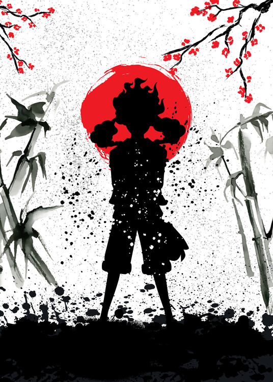 Művészi plakát Luffy Straw hat