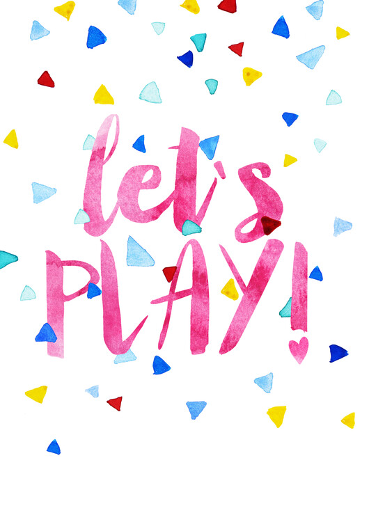 Wallpaper Mural Let`s Play!