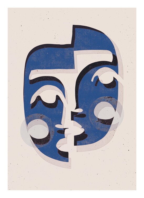Illustration The Mask (Blue)