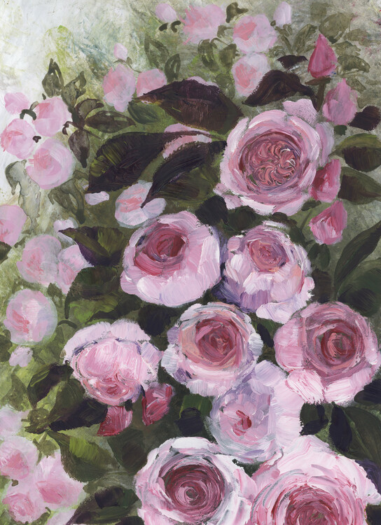 Illustration Aurorie painterly roses