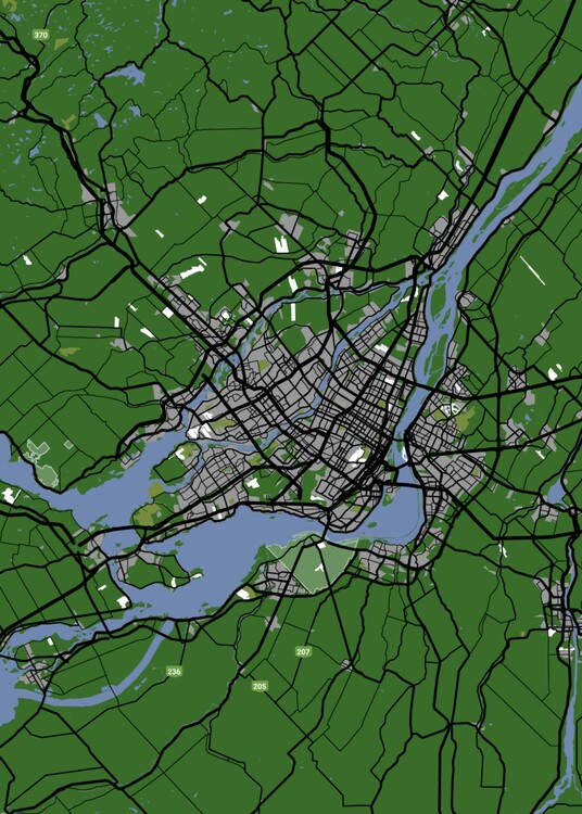 Kartta Montreal Map ǀ Kaikki kaupunkikartat ja maailmankartat seinälle