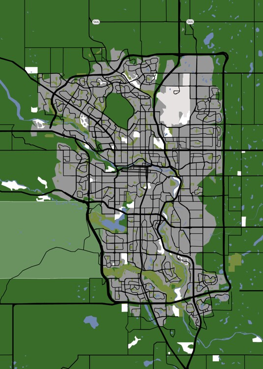 Kartta Calgary Map ǀ Kaikki kaupunkikartat ja maailmankartat seinälle