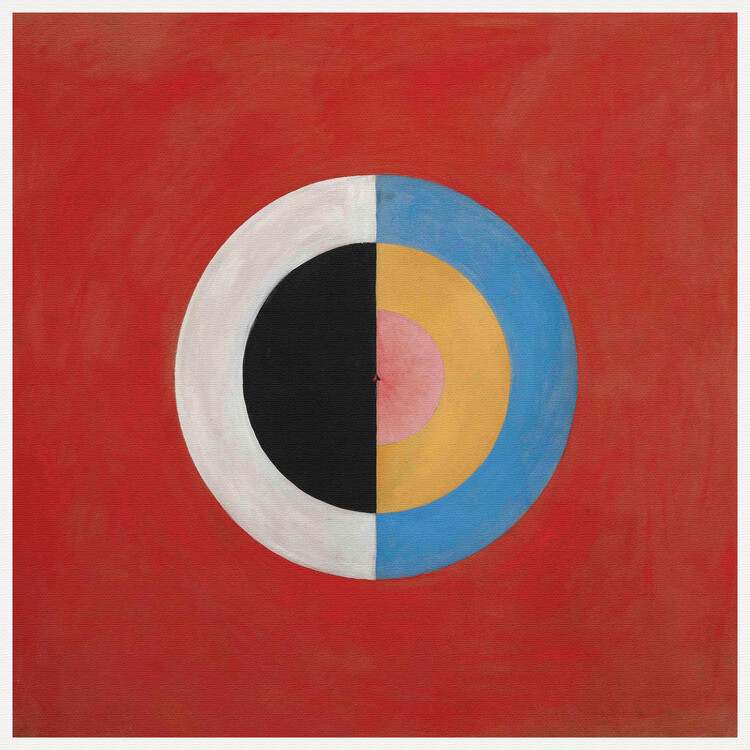 Kunstdruck The Swan No.17 (Red, Black, White Abstract) - Hilma af Klint