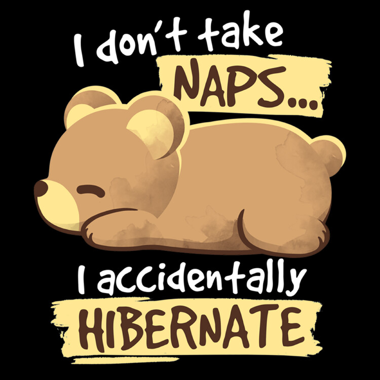 Illustration Bear takes naps