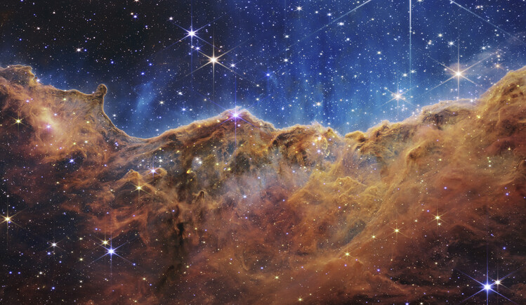Art Photography Cosmic Cliffs in the Carina Nebula_NIRCam - James Webb