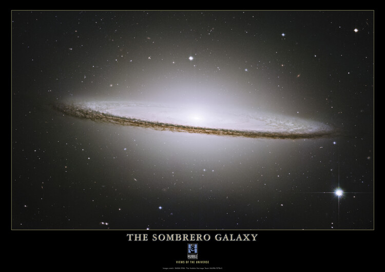 Konstfotografering The Sombrero Galaxy - Hubble