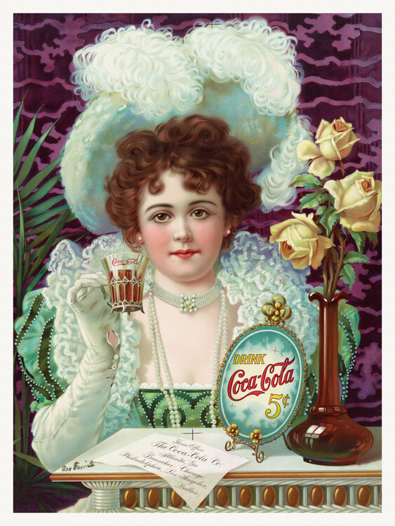 Canvas Print Coca Cola (Vintage Drink Advert / Retro Ad)