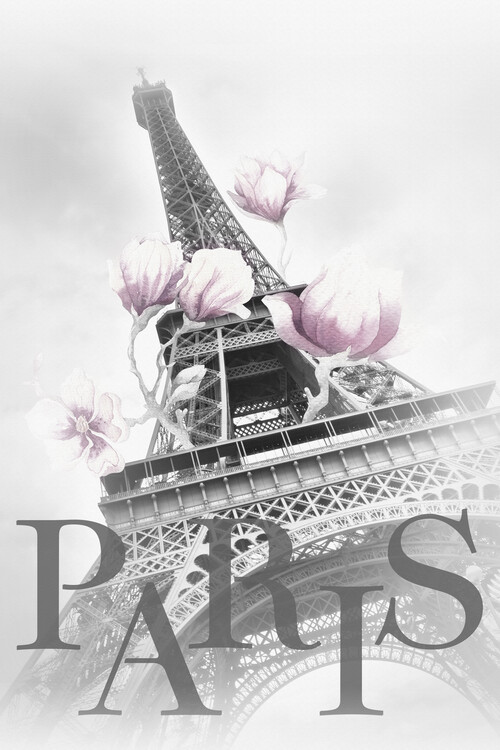 Arte Fotográfica PARIS Magnolia Eiffel Tower