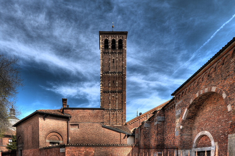 Valokuvataide Basilica di sant'Ambrogio, church, Milan, Italy