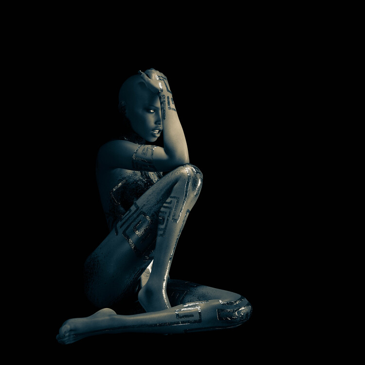 Illustration Ms. B sited pose 4
