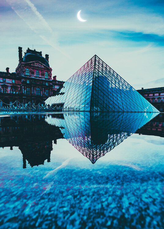 Illustration Paris France City - Retro City Art Illustration