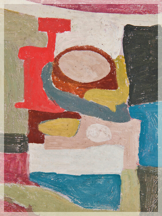 Reprodução do quadro Abstract Composition (Red / Yellow / Blue) - Sasza Blonder