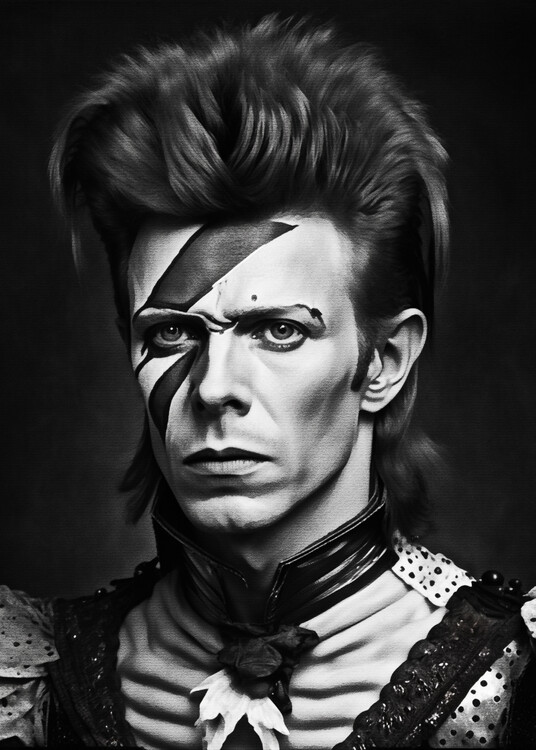 Art Poster Black Bowie