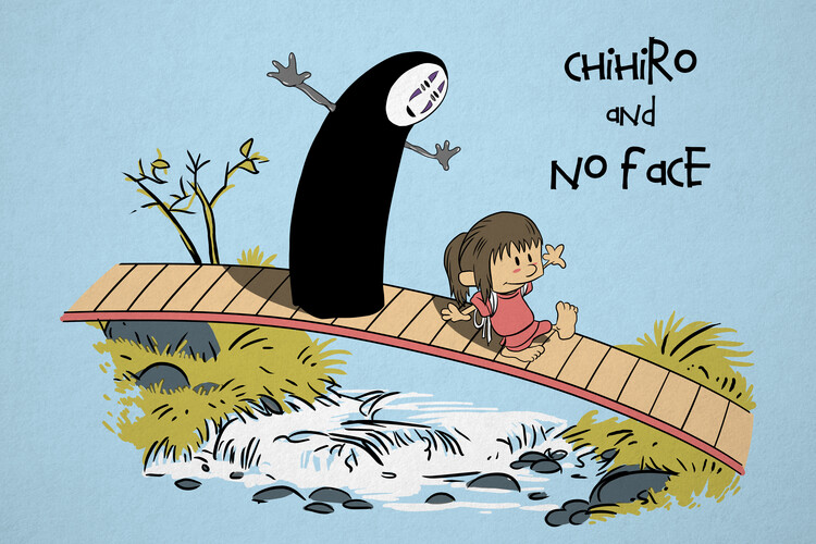 Taidejuliste Chihiro and No Face