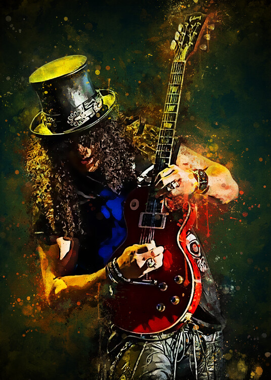 Slash - Guns N Roses Art Print