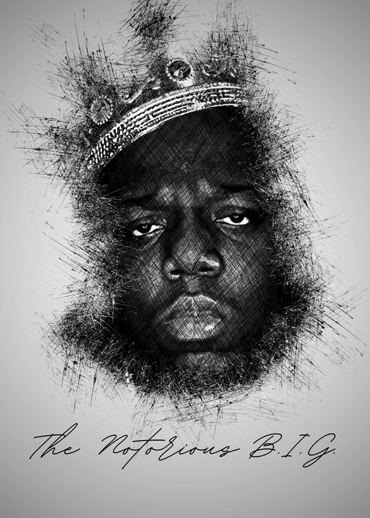 Hip Hop Poster Biggie Smalls Quote Notorious BIG Art Big 