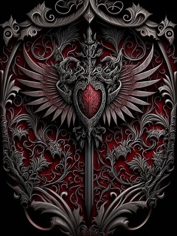 Ilustração Medieval Fantasy Shield