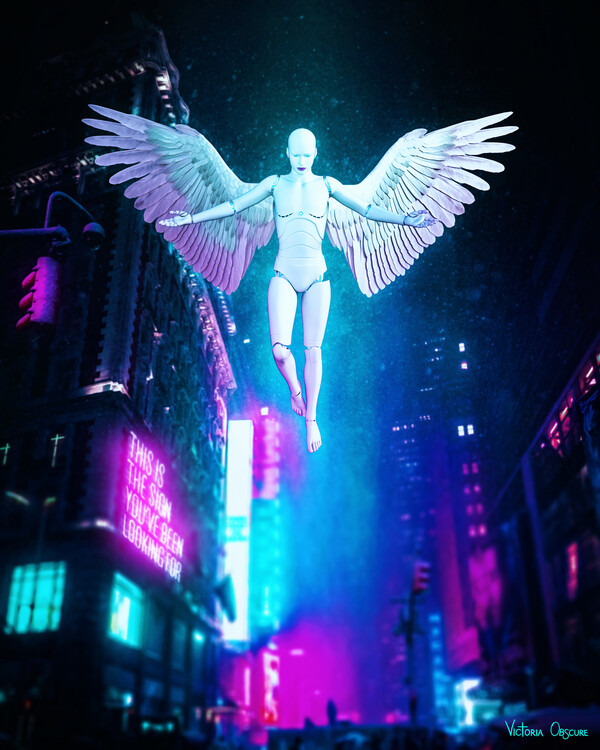 Ilustrace Cyber Angel