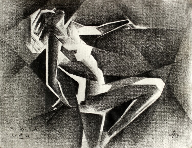 Ilustratie Art Deco Woman - 23-08-22
