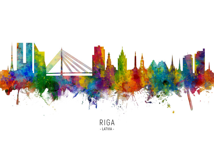 Kuva Riga Latvia Skyline