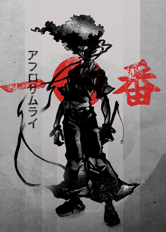 Art Poster Crimson Samurai