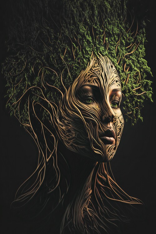 Illustration Tree Woman