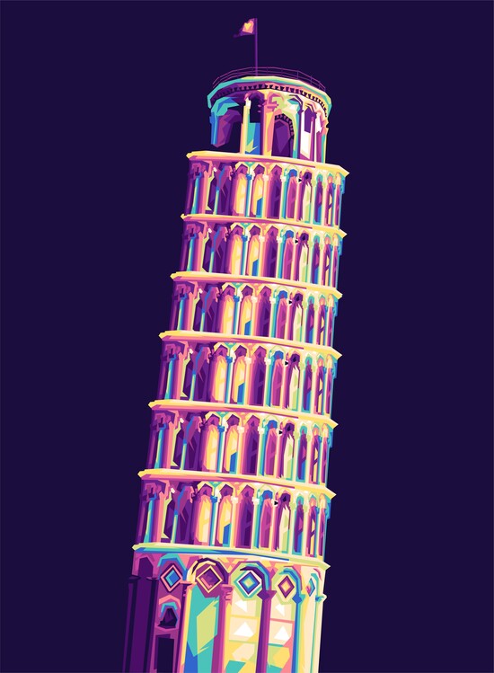 Ilustratie Leaning Tower of Pisa