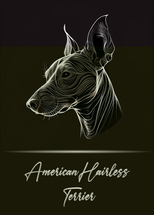 Illustrazione American Hairless Terrier