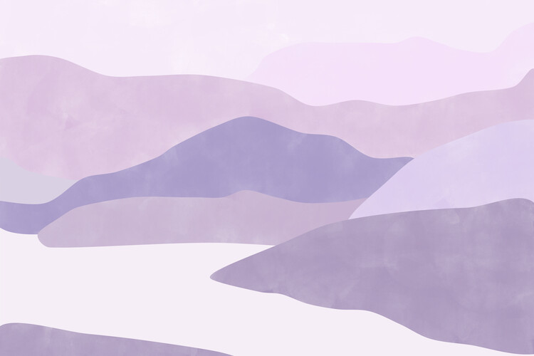 Ilustratie Summer Purple Landscape