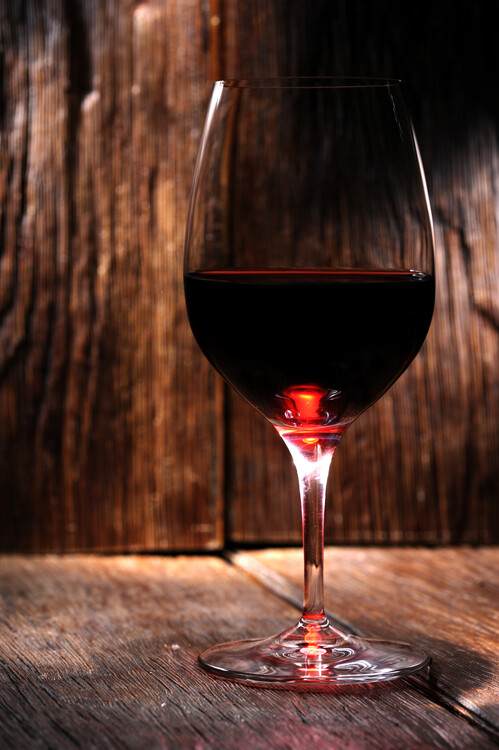 Art Photography A glass of red wine