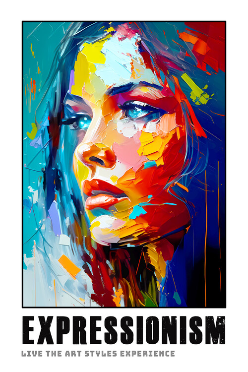 Digital painting colorful impressionism and expressionism mixed woman  portrait. Wall art. Fashion trendy print for poster or canvas. Art for sale  Stock Photo - Alamy