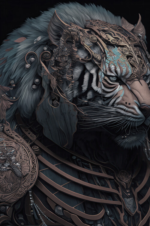 Illustration Tiger warrior