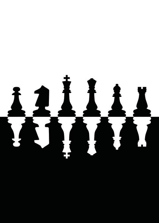 Illustration Chess Black and White