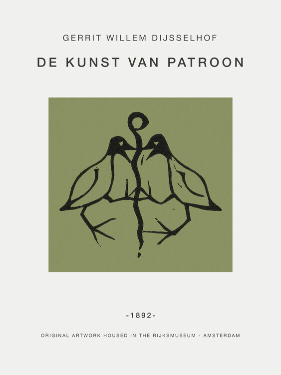 Reprodukcja Two Birds (Pattern Exhibition) - Gerrit Willem Dijsselhof