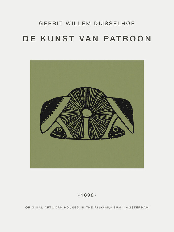 Fine Art Print Three Mushrooms (Exhibition) - Gerrit Willem Dijsselhof