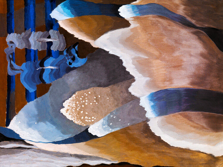 Fine Art Print Reaching Waves (Abstract Painting) - Arthur Dove
