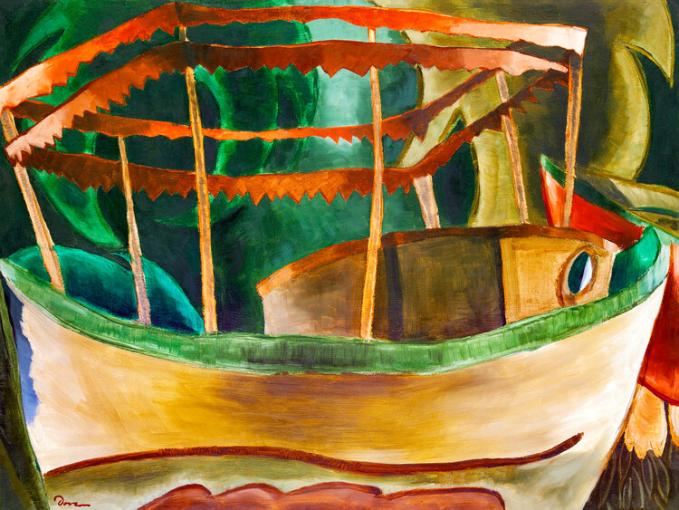 Fine Art Print Fishboat (Abstract Painting) - Arthur Dove