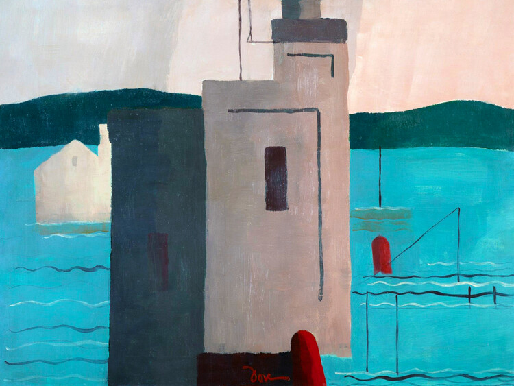 Fine Art Print Lloyds Harbour (Abstract Painting) - Arthur Dove