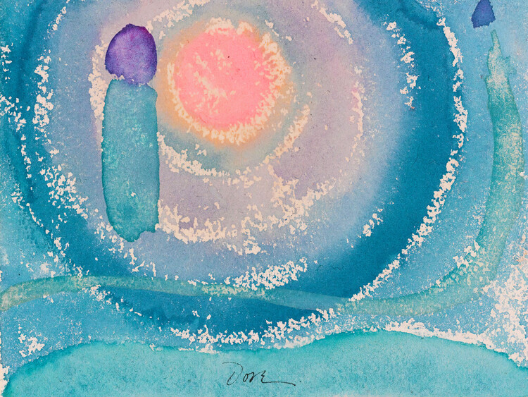 Fine Art Print Pastel Sunrise (Abstract Painting / Trans) - Arthur Dove