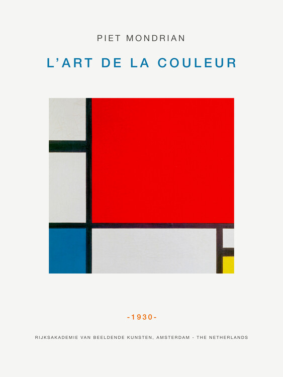 Reprodução do quadro The Art of Colour Exhibition V3 (Bauhaus) - Piet Mondrian
