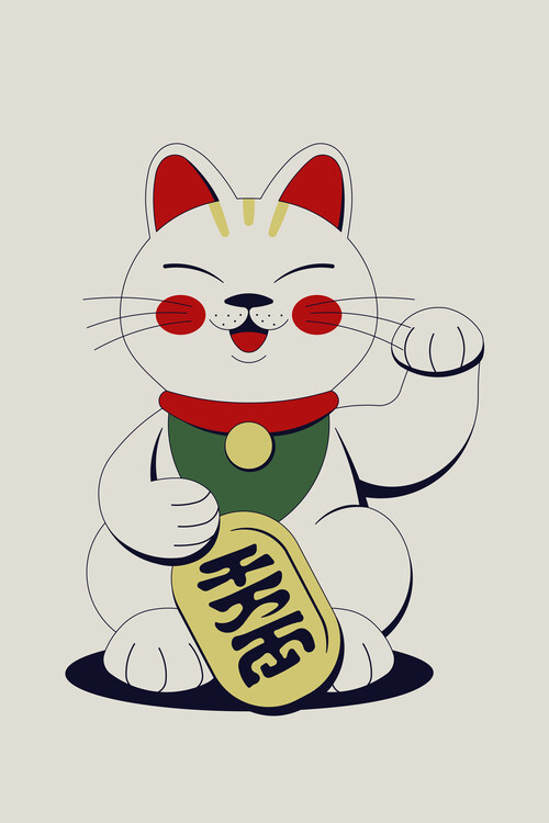 Ilustracija Lucky Cat